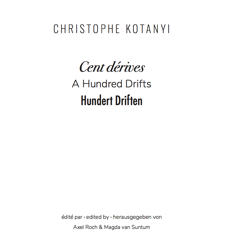 100 Drifts.. book image